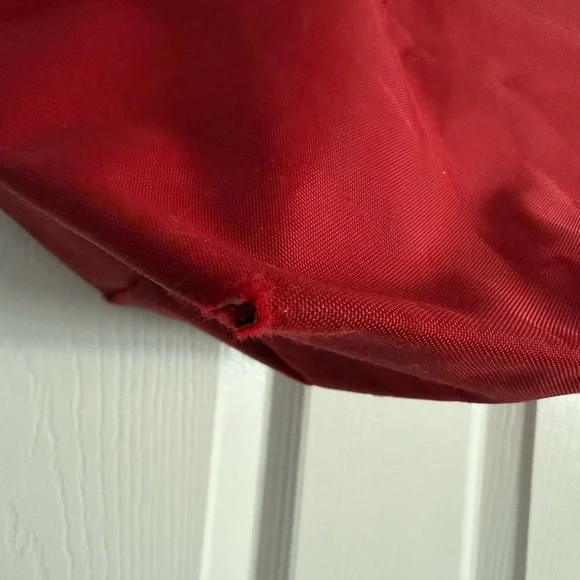 Longchamp Red Tote with Brown Handles - Picture 10 of 10